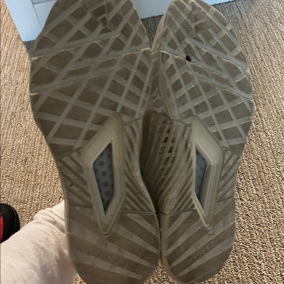 Adidas Women's Cream and White Sneakers - Picture 3 of 3